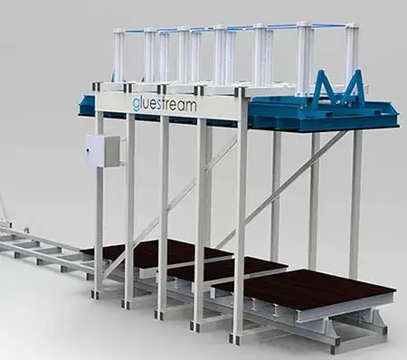 Équipement Gluestream. presse pneumatique pour sips