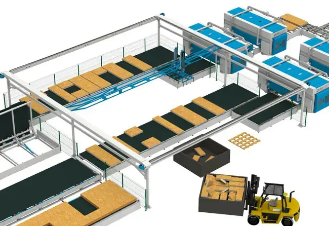 Gluestream equipment. automatic_line_sandwich_panel