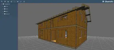 Gluestream-Ausrüstung. software_prefabricated_house_line