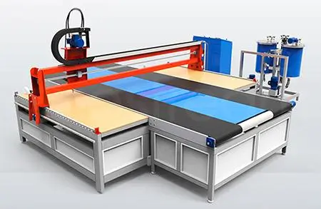 Gluestream Ausrüstung. cnc-fipg-dichtung-pur