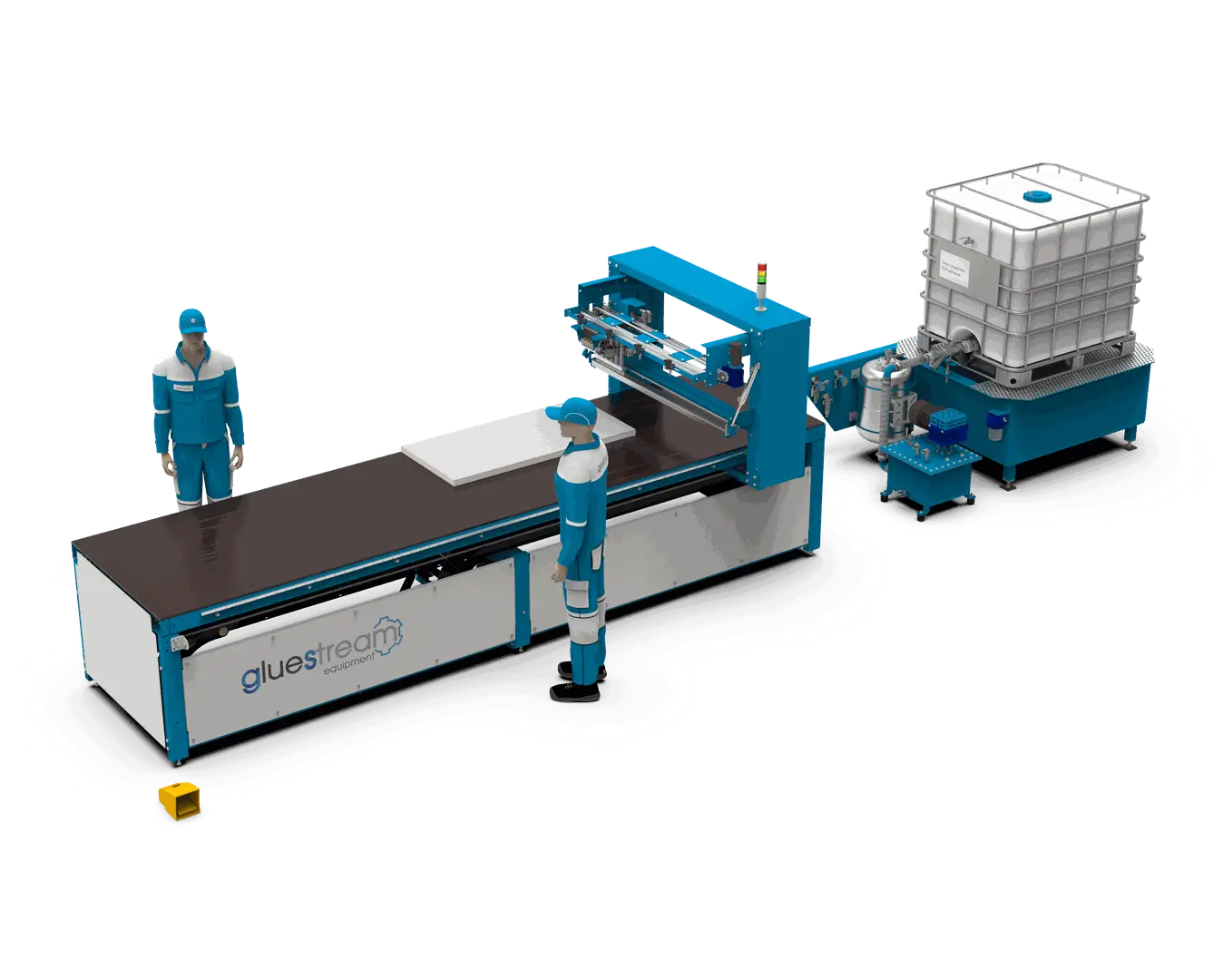 Équipement Gluestream. Extrudeuse d'adhésif PUR SPL-9 1C FH 300 mm