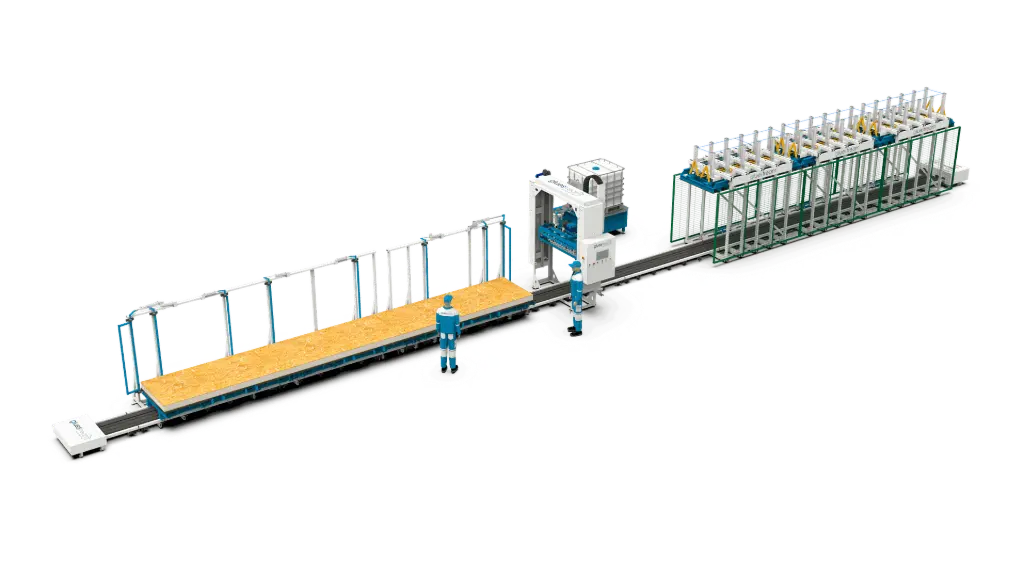 Обладнання Gluestream. Лінія для виробництва СІП панелей SPL-1.L