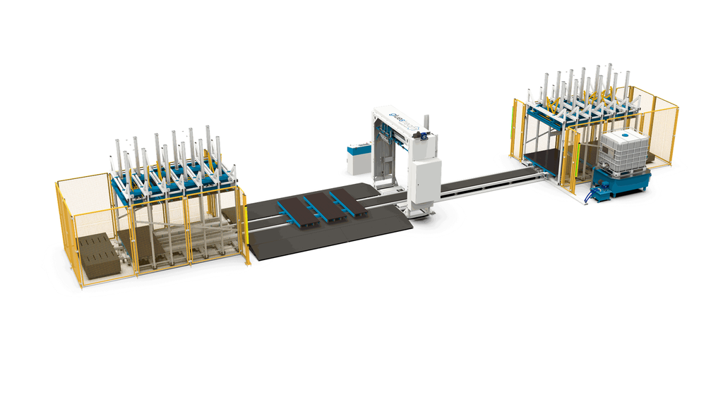 composite panels production line SPL-2FH carriage.webb