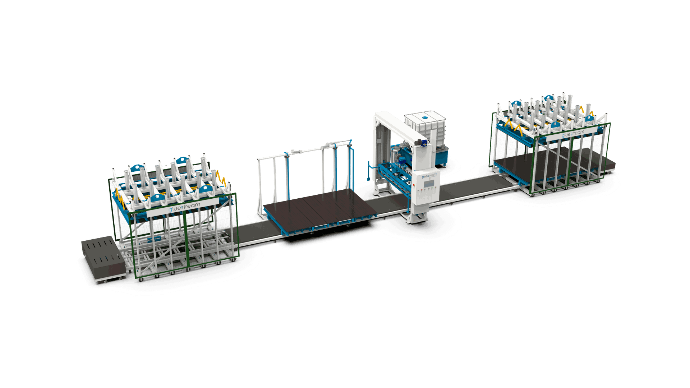 composite panels production line SPL-2FH carriage.webb