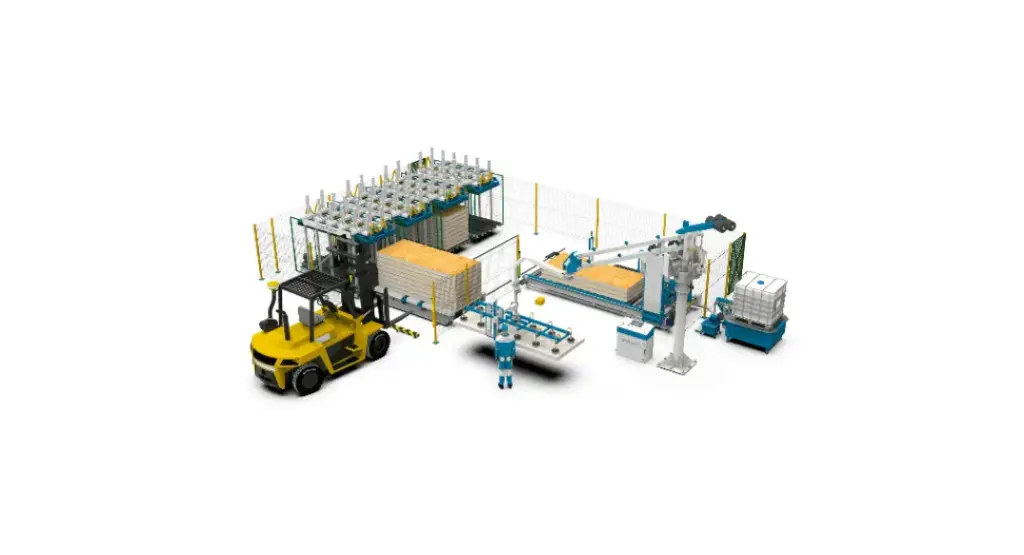 ASPL-10M.4P SIP panel production line with 4 presses