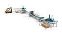 Ligne de laminage à plat AFLM-1400.HM PUR. Équipement de laminage de panneaux MDF et de particules.