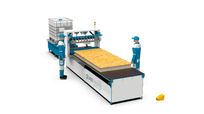 SPL-9.1C PUR adhesive-applying machine